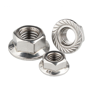 Lớp 5 8 10 Hex mặt bích Nut DIN 9/16 kẽm 6923 M6 M8 M10 x 1.5 M14 M18 x 1.5 M20 x 1.5 răng cưa lục giác mặt bích NUT - Product Image 4