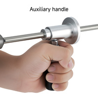 LOZLIN Coupe-tuyau en PVC à l'intérieur, tige hexagonale 1/4 "avec roue diamantée et guide de profondeur 7" pour perceuse à percussion/perceuse