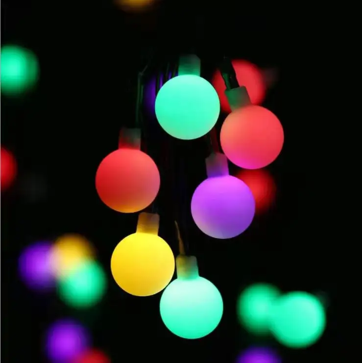 2M/5M10M Cherry Ball LED Fairy String Lights Wedding Christmas Outdoor Room Garland Decoration Christmas Lights