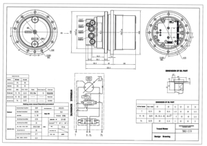 Ensemble moteur de translation hydraulique Pel-Job EB150 XR XTV pour mini-excavatrice, pièces de rechange PHV-2B MAG18VP-220 TM02 - Product Image 3