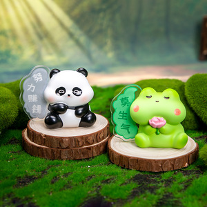 Yu Mo Craft Cute Animal Figurines Miniature Decorations For Girls Gift - Product Image 3