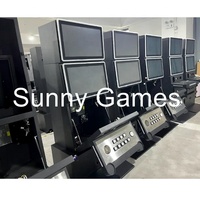 Mesin Game Arcade Layar Ganda 23,6 Inci Kabinet Game Keterampilan Beroperasi dengan Koin Sentuh yang Dapat Disesuaikan Kabinet Hiburan Game Arcade Hitam
