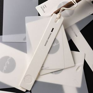 2025 Cheap Custom Design Printing Name Logo <strong>Paper</strong> <strong>Garment</strong> Hangtag Labels Clothing Hang <strong>Tags</strong> With <strong>String</strong> - Product Image 5