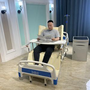 Ruedas silenciosas blancas Cama de cuidado eléctrica multifuncional Cama de cuidado manual de curva completa Tipo de camas de <span class=keywords><strong>hospital</strong></span> - Product Image 6