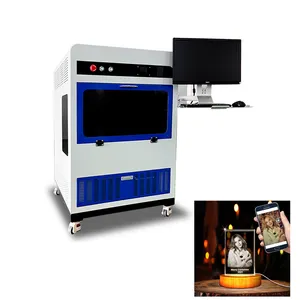 3d CNC Crystal Cube LED Glass Trophy Cartoon Photo Keychain Ball Gift Craft Inside Subsurface Laser Engraver Engraving Machines