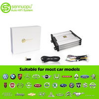 Amplificateur audio de voiture DSP classe AB pleine fréquence X812 OEM économique avec 8 sorties stéréo et personnalisation multiple