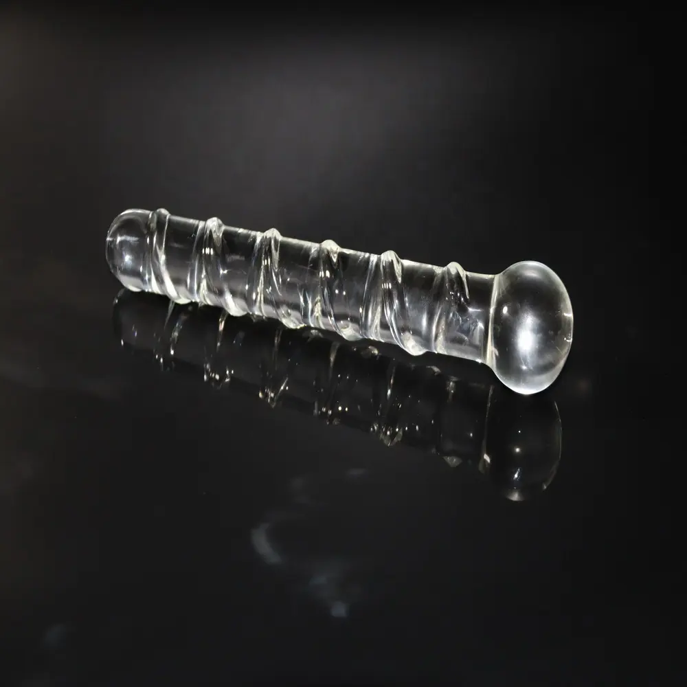 pure handmade glass penis dildo for sex