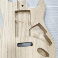 Corps de guitare électrique ST non fini pour droitier, en épicéa et érable, à peindre soi-même, corps semi-fini pour guitare personnalisée