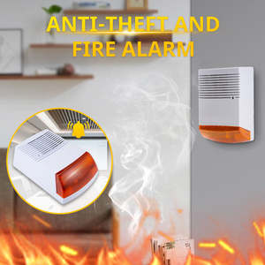 אזעקת סופר סירין SS-101 בהתאמה אישית, חוטית, 128 דציבל, עם אור מהבהב, חומר ABS, מתח DC9-28V, עמיד במים, לשימוש ציבורי, במפעלים, לבטיחות אש, חיצוני - Product Image 6