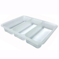 Barquettes alimentaires jetables écologiques personnalisées en plastique PP de qualité alimentaire, barquettes d'emballage sous blister, boîtes à biscuits Minxing MX-SH35 personnalisées
