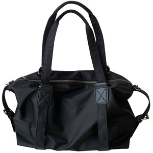 Bolsa de Viaje de Nailon Ligera con Correa Ajustable y Bolsillo con Cremallera, Unisex, para Viajes de Ocio, Primavera 2025 D8786 Negro - Product Image 5