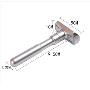 Maquinilla de afeitar de seguridad de doble filo de acero inoxidable ajustable personalizada de alta calidad para hombre - Product Image 2