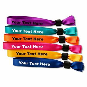 Pulseras Personalizadas para Festivales, Pulseras de Tela Impresas para Fiestas, Pulseras de Identificación para Conciertos y Eventos - Product Image 1