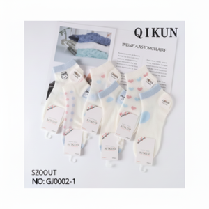 Calze di cotone fresche con stampa floreale da donna taglia unica traspirante in stile giapponese Logo personalizzabile per la primavera invernale estiva - Product Image 1