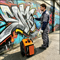 Nettoyeur laser portable 100W 200W 300W pour l'élimination de la rouille sur le métal, machine de nettoyage de soudures TIG pour le métal et le bois