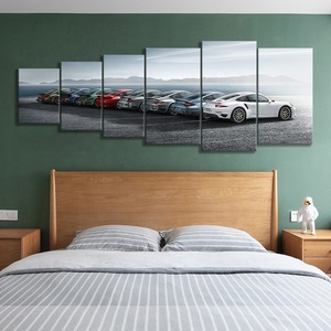 5 panneaux HD Célèbre Performance Kraft Papier Bar Affiche Mur Autocollants Peinture Décorative Voiture De Course Affiche Chambre Décor - Product Image 4