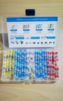 100 pièces/boîte Connecteurs de câblage étanches à sertir thermorétractables avec bornes à souder pour faisceaux de câblage