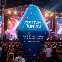 Lanterne en papier gonflable géante de 3 m avec logo personnalisé, lanterne conique pour festival, décoration de festival/événement/fête/parade