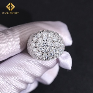 Gra chứng nhận moissanite Vòng người đàn ông hip hop 925 Sterling Bạc Chất lượng cao sét Iced ra vượt qua Kim Cương Tester - Product Image 5