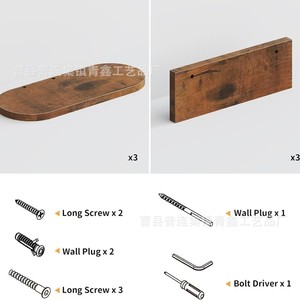 Wooden <b>Wall</b> <b>Mounted</b> <b>Shelf</b> Oval Shape Multi Purpose Storage For Living Room Bedroom Bathroom - Product Image 5
