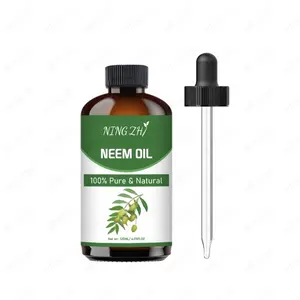 Ningzhi produttore di cura dei capelli olio 100% puro organico spremuto a freddo olio di neem per la crescita dei capelli