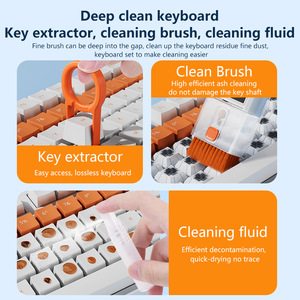 Soporte para teléfono móvil WMOI TEC, bolígrafo de limpieza para auriculares, limpiador portátil 9 en 1 para teclado y computadora - Product Image 5