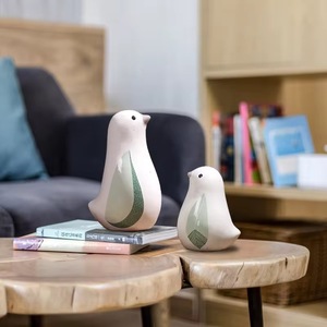 Ornements d'oiseaux en résine blanche pour bureau, salle d'étude et décoration intérieure, style nordique, directement de l'usine 2025 - Product Image 4
