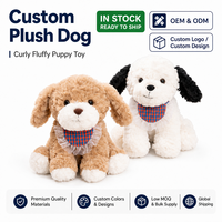 Fabrication OEM ODM : Développement de projets de jouets en peluche chien avec écharpe, production en gros, chiot en peluche personnalisé, réponse rapide B2B