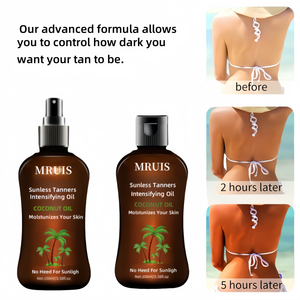 Loción <span class=keywords><strong>de</strong></span> <span class=keywords><strong>aceite</strong></span> <span class=keywords><strong>de</strong></span> bronceado vegano <span class=keywords><strong>con</strong></span> péptido <span class=keywords><strong>de</strong></span> hierbas, crema <span class=keywords><strong>de</strong></span> bronceado corporal rápida para interiores y exteriores, <span class=keywords><strong>bronceador</strong></span> <span class=keywords><strong>de</strong></span> trigo <span class=keywords><strong>con</strong></span> sombra oscura, suministro OEM - Product Image 3