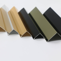 Protection d'angle en aluminium en forme de L sur mesure, profilé de protection d'angle de carrelage en alliage d'aluminium chanfreiné en forme de L