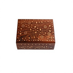 Boîte de rangement pour bijoux et cosmétiques en bois au design magnifique, pour accessoires personnels, à prix avantageux - Product Image 1