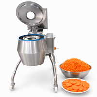 Industriële groentesnijmachine, commerciële snijmachine, multifunctionele aardappel- en wortelsnijder, roestvrij staal 304