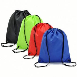 Sac à dos personnalisé avec logo, en polyester imperméable, doublure en nylon, design tendance, avec cordon de serrage, pour le sport - Product Image 1