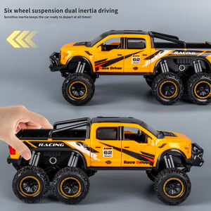 Ragazzo di grandi dimensioni pick-up modello con luce sonora porta apertura sei grandi ruote fuoristrada <span class=keywords><strong>Monster</strong></span> <span class=keywords><strong>Truck</strong></span> giocattolo per bambini - Product Image 3
