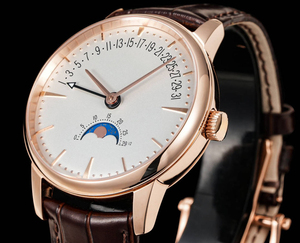Reloj de Lujo Ligero y Moderno de Alta Calidad con Correa de Cuero Genuino Marrón, Reloj de Acero Inoxidable Unisex para Negocios y Viajes - Product Image 5