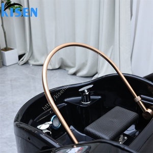 เก้าอี้สระผมไฟฟ้า KISEN พร้อมไฟ LED นวดศีรษะ และอุปกรณ์บำบัดหนังศีรษะ - Product Image 5