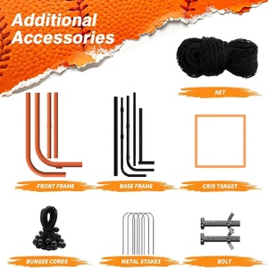 Herramienta de Práctica para Todos los Niveles de Habilidad, Entrenador de Bateo Portátil para Béisbol y Sóftbol con 4 Ángulos de Retorno Ajustables - Product Image 3