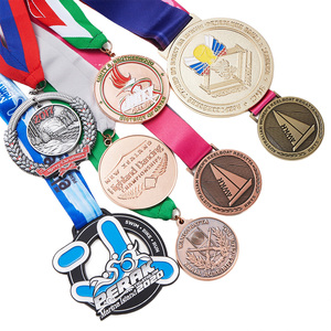Medalla Deportiva <span class=keywords><strong>de</strong></span> Atletismo con Cintas, para Carreras <span class=keywords><strong>de</strong></span> Pista y <span class=keywords><strong>Campo</strong></span>, <span class=keywords><strong>de</strong></span> Alta Calidad, en Aleación <span class=keywords><strong>de</strong></span> Zinc 3D, Personalizable - Product Image 1