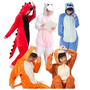 Pijama de una pieza de animales de dibujos animados para adultos, ropa de casa de franela Sullivan para niños, hombres y mujeres - Product Image 2