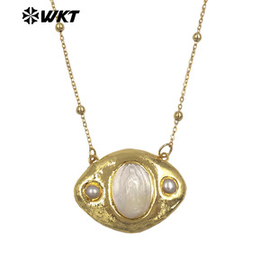 WT-JN388 Vente en gros d'usine, collier plaqué or avec pendentif Vierge <span class=keywords><strong>Marie</strong></span> <span class=keywords><strong>de</strong></span> style religieux pour femmes, bijoux uniques - Product Image 3