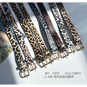 Cintura con Stampa Leopardata 2,5 Cm, Accessorio Moda Stile Semplice - Product Image 2