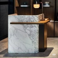 Comptoir de caisse pour salon de beauté, comptoir de bar pour magasin de vêtements, bureau de réception de salon à vendre en gros