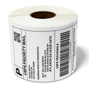 Etiqueta adhesiva térmica <span class=keywords><strong>de</strong></span> 4x6 pulgadas del proveedor directo, adhesivo perforado impermeable para <span class=keywords><strong>impresora</strong></span> térmica <span class=keywords><strong>de</strong></span> <span class=keywords><strong>etiquetas</strong></span> <span class=keywords><strong>de</strong></span> precio <span class=keywords><strong>de</strong></span> supermercado - Product Image 1
