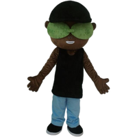 Costumes de mascotte en peluche populaires pour garçons et adultes, style hip-hop, personnages de dessins animés, vente en gros par Blue Sky Factory pour les fêtes de Noël