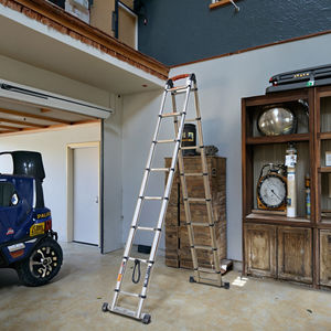 <span class=keywords><strong>Escalera</strong></span> Articulada Multiusos <span class=keywords><strong>de</strong></span> Acero Inoxidable, <span class=keywords><strong>Escalera</strong></span> Telescópica Portátil para Ático en Venta - Product Image 6