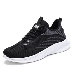 Zapatos deportivos de estilo casual XY para hombre, azadas de malla negra para hombre, Snaker - Product Image 2