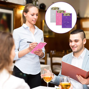 Glitter folders, <b>writing</b> boards, acrylic memo <b>pads</b>, menu <b>pads</b>, and receipt clipboards are available for wholesale. - Product Image 4