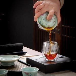 7 pièces de services à thé haut de gamme de Jingdezhen, ensembles luxueux pour salon, ensembles de tasses à thé en porcelaine - Product Image 4