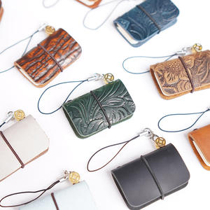 Super mini cahier de poche créatif en cuir de vachette véritable Design fait à la main bijoux bloc-notes polyvalent <span class=keywords><strong>TN</strong></span> manuel Promotions - Product Image 4