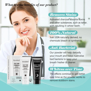 Bán buôn than hoạt tính Kem đánh răng Thương hiệu chăm sóc răng miệng sạch sẽ làm giảm vàng sử dụng nhà Than tự nhiên thảo dược kem đánh răng - Product Image 3